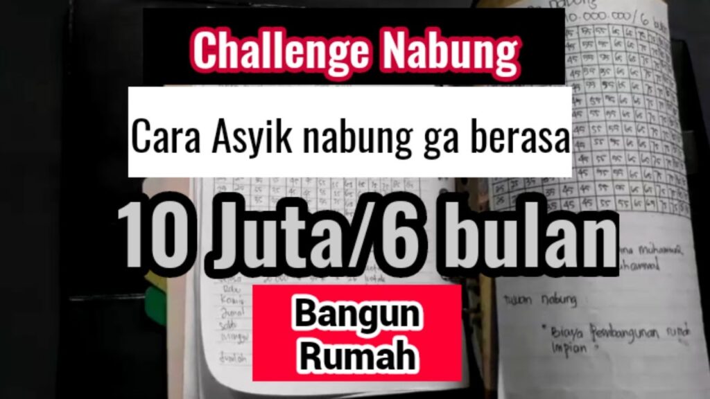 menabung 10 juta dalam 6 bulan