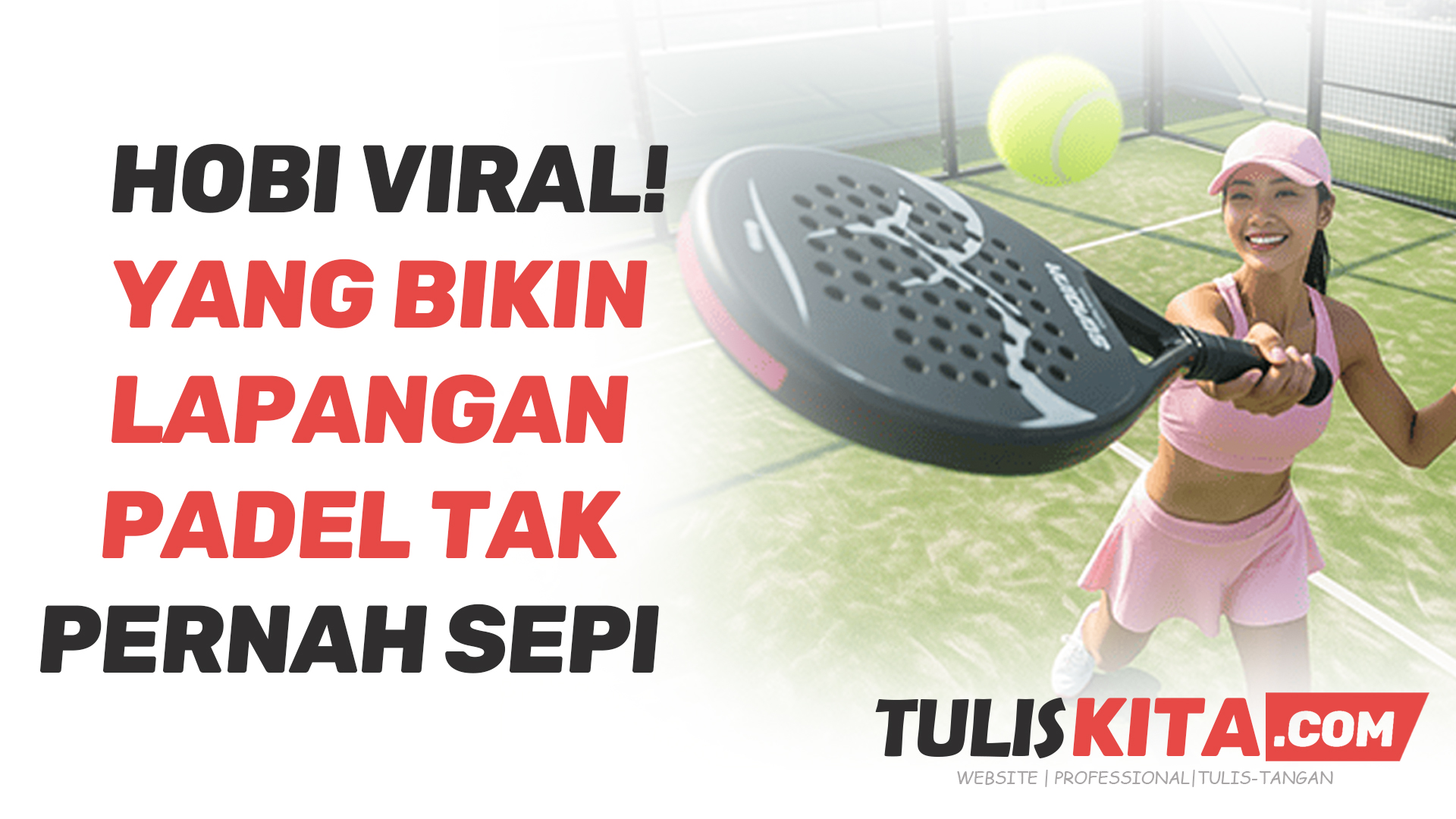 Lapangan padel selalu full dengan pemain yang antusias bermain